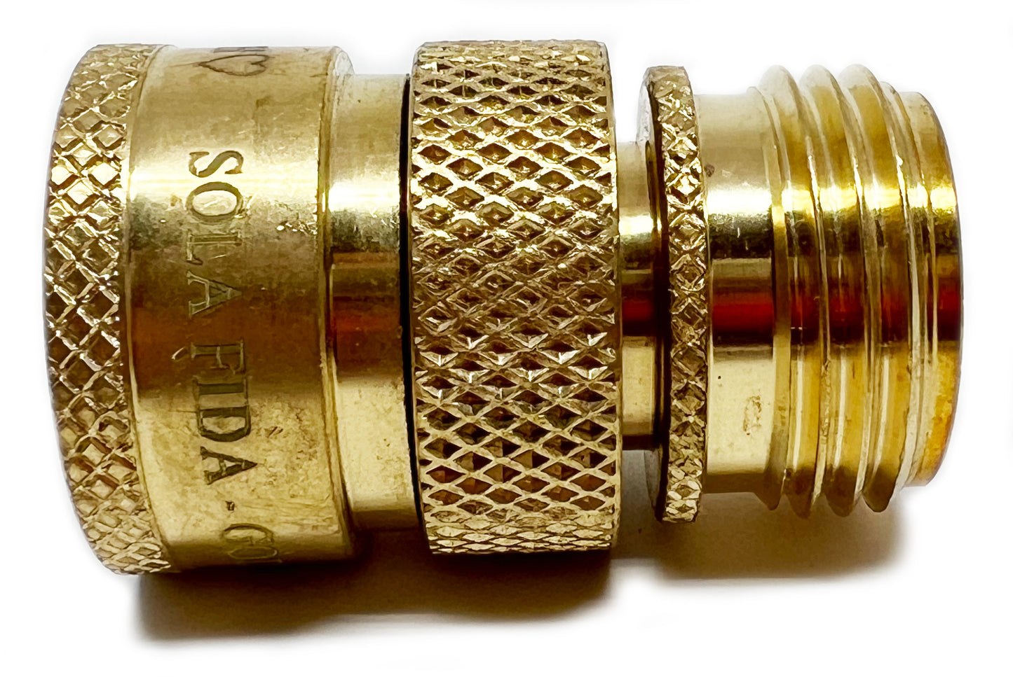 World's Best Lead-Free Brass Garden Hose Quick Connect Set - 1 Female and 2 Male Fittings for RV & Home Use