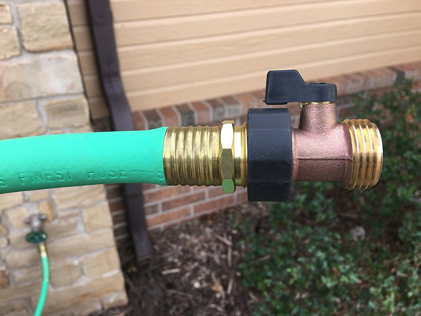 The World’s Best Water Shut Off Valve – Garden Hose Ball Valve Connector – Adjustable Shut Off, High Flow, Leak-Proof – Heavy Duty Solid Brass