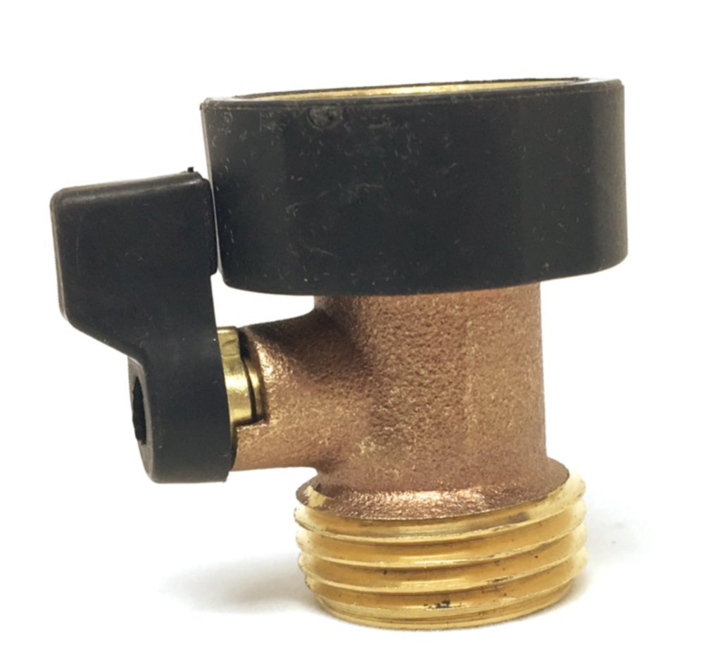 The World’s Best Water Shut Off Valve – Garden Hose Ball Valve Connector – Adjustable Shut Off, High Flow, Leak-Proof – Heavy Duty Solid Brass