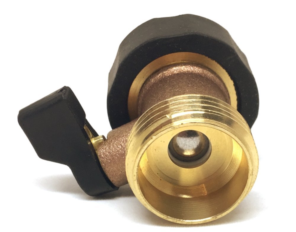 The World’s Best Water Shut Off Valve – Garden Hose Ball Valve Connector – Adjustable Shut Off, High Flow, Leak-Proof – Heavy Duty Solid Brass