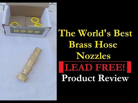 Lead-Free Solid Brass Hose Nozzle Reviewed by Popular YouTube Channel JRMSweeps