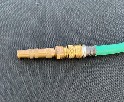 World's Best Lead-Free Brass Garden Hose Quick Connect Set - 1 Female and 2 Male Fittings for RV & Home Use