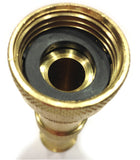 Hose Nozzle High Pressure for Car or Garden - Best Hose Nozzle Made in USA - Solid Brass Fittings - Single Nozzle Set - Lifetime Guarantee - Adjustable Water Sprayer From Spray to Jet - Heavy Duty - Fits Standard Hoses - With Gardening Secret E-book