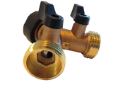 The World’s Best 2-Way Garden Hose Y Connector with Shut-Off Valves