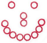 Easy To Spot Red Hose Washers by DieHard Nozzles and Garden Tools 12 Pack
