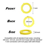 Easy To Spot Yellow Hose Washers by DieHard Nozzles and Garden Tools 12 Pack