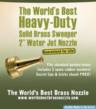 Water Jet Nozzle Solid Brass Sweeper Sprayer From the World's Best Brass Nozzle Company
